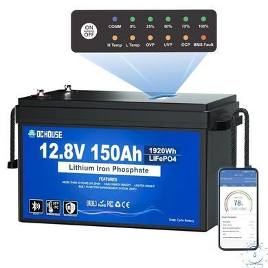 DСHOUSE 12.8V 150Ah (ECO-LFP1215005) Bluetooth Аккумуляторная батарея 99-10035202 фото