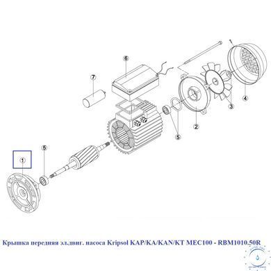 Крышка передняя эл.двиг. насоса Kripsol KAP/KA/KAN/KT MEC100 - RBM1010.50R 7338 фото