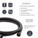 Шланг для ручного душу Qtap Hadice 1600 мм QTHADPVC160B Black Matt SD00041927 фото 2
